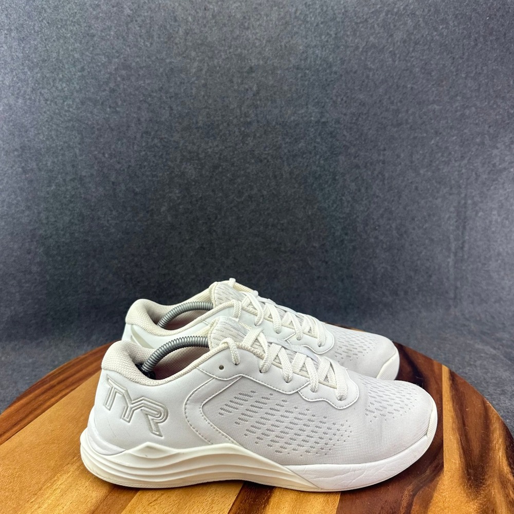 TYR CXT-1 Trainer White Mesh Cross Training Shoes Womens 8.5 Mens 7 Low Top